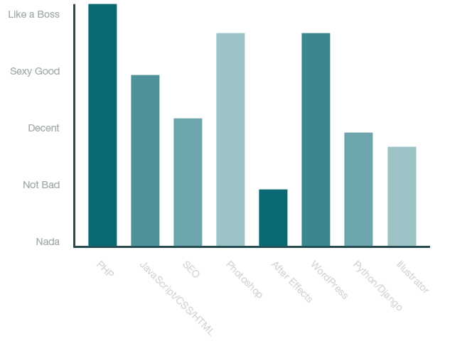 Graph of my Most Prominent Skills