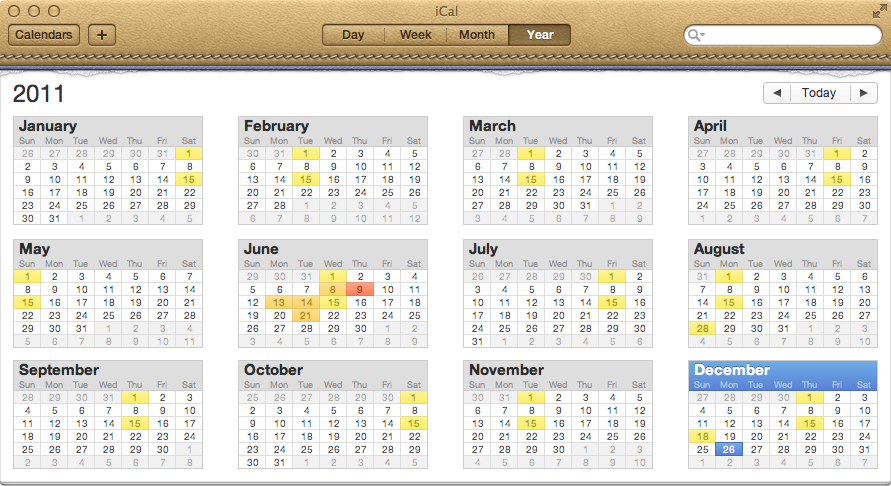 Apple's Awful OS X Lion iCal Design